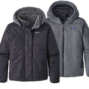 Patagonia- Black Puffer/Fleece Reversible Jacket